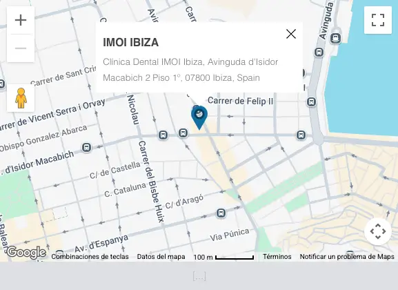 Ubicación Clínica Dental Imoi Ibiza Especialistas En Implantes Dentales, Ortodoncia Invisble Y Estética Dental
